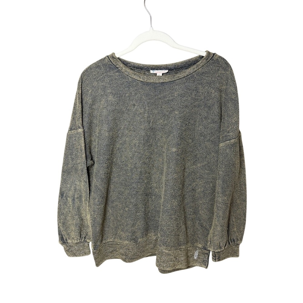 Free people Movement Washed Olive Green Crew Pullover
